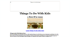 Desktop Screenshot of funthingstodowithkidsin.com